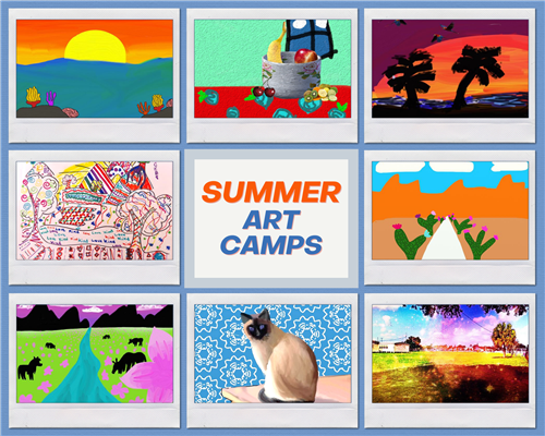 Summer Art Camps Collage 